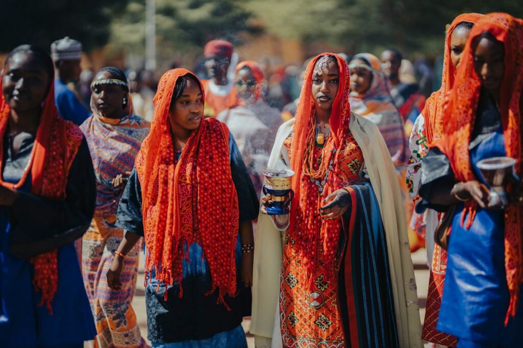Crafting Captivating Headlines: Your awesome post title goes here Colorful tribal gathering showcasing African heritage and traditional clothing.